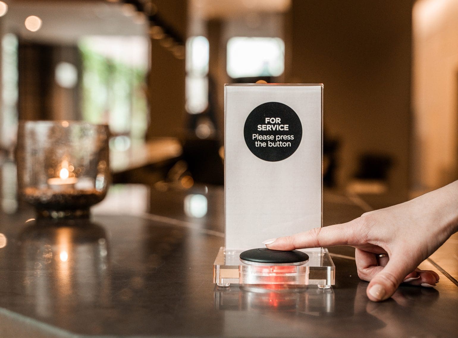 SOLT samtalssystem, hotell, reception