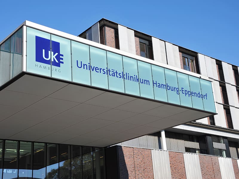 bild UKE Hamburg entré