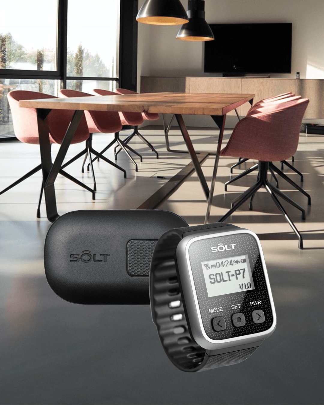 Solt, mötesrum, konferens, personsökare