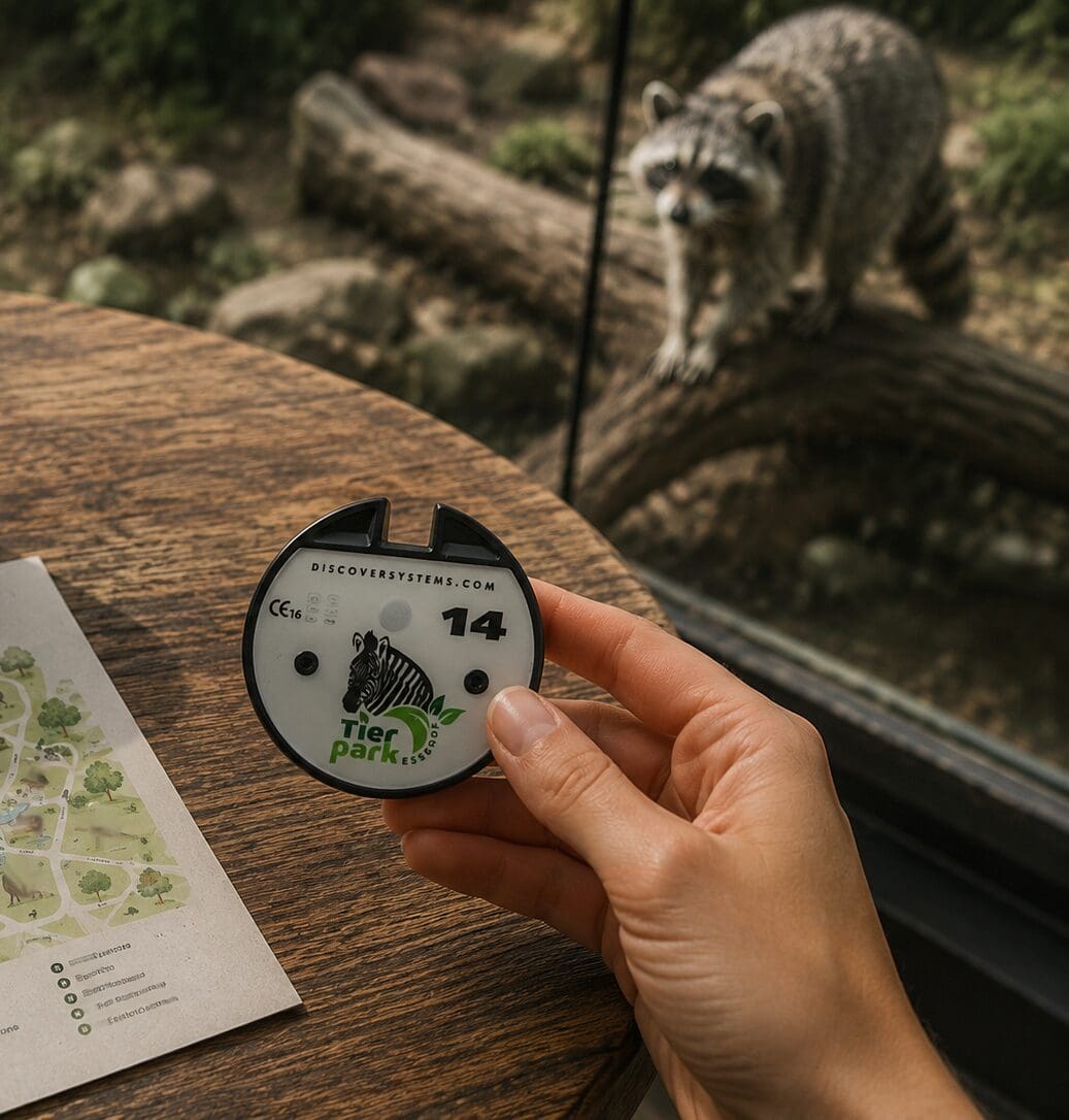Silent Ordering System med gästpersonsökare för Tierpark Essehof